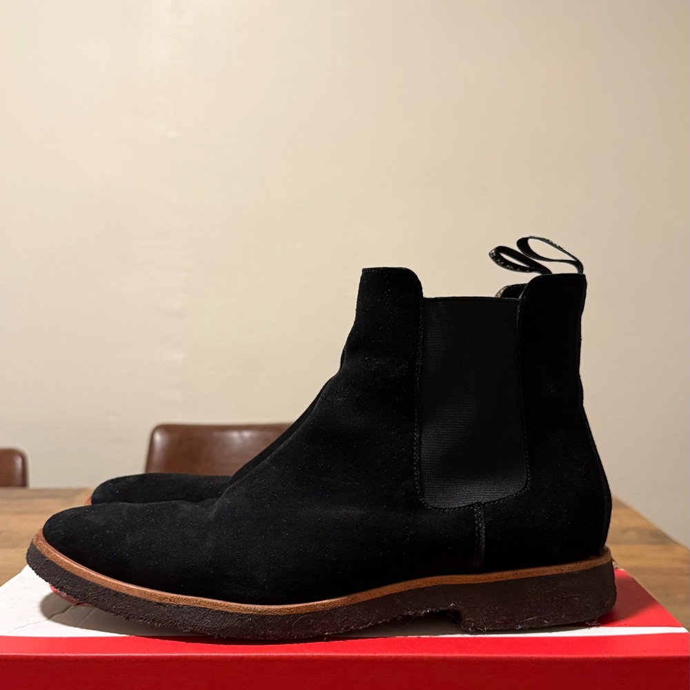 New Republic Black Suede Chelsea Boots